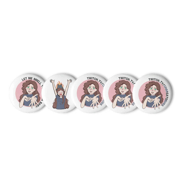 Char Eats Bugs Pin Set product image (1)
