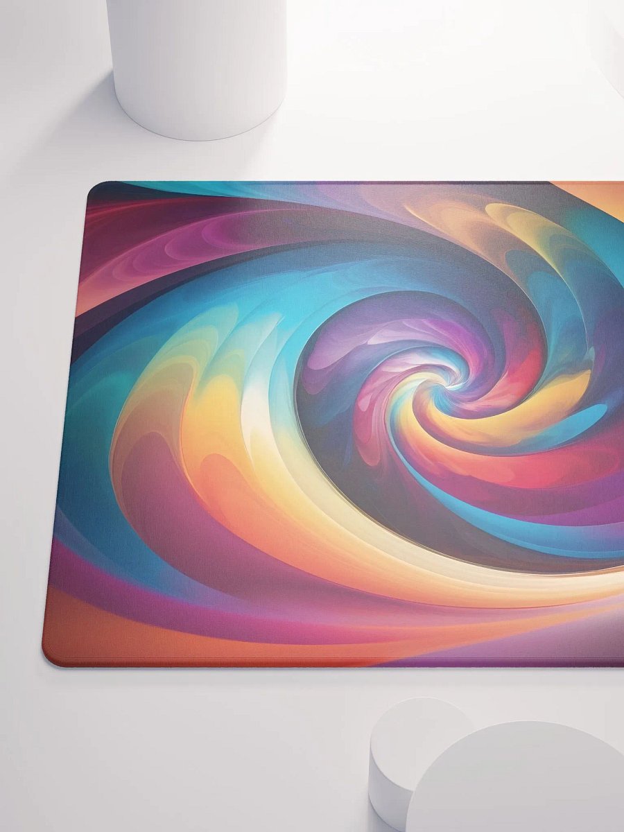 The Psychedelic Rainbow Spiral Gaming Mouse Pad product image (10)