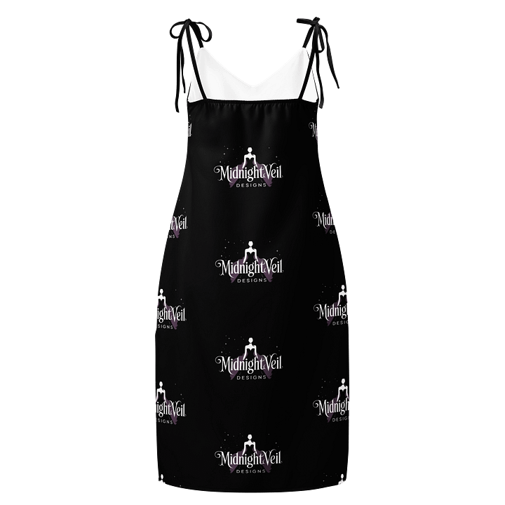 Midnight Veil Designs Slip Midi Chiffon Dress - Black (XS-2XL) product image (2)