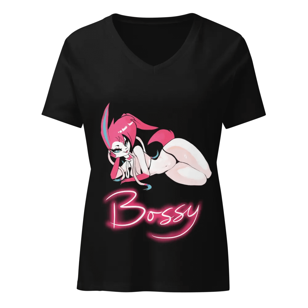 SylvyBoss V neck Tee Black product image (1)