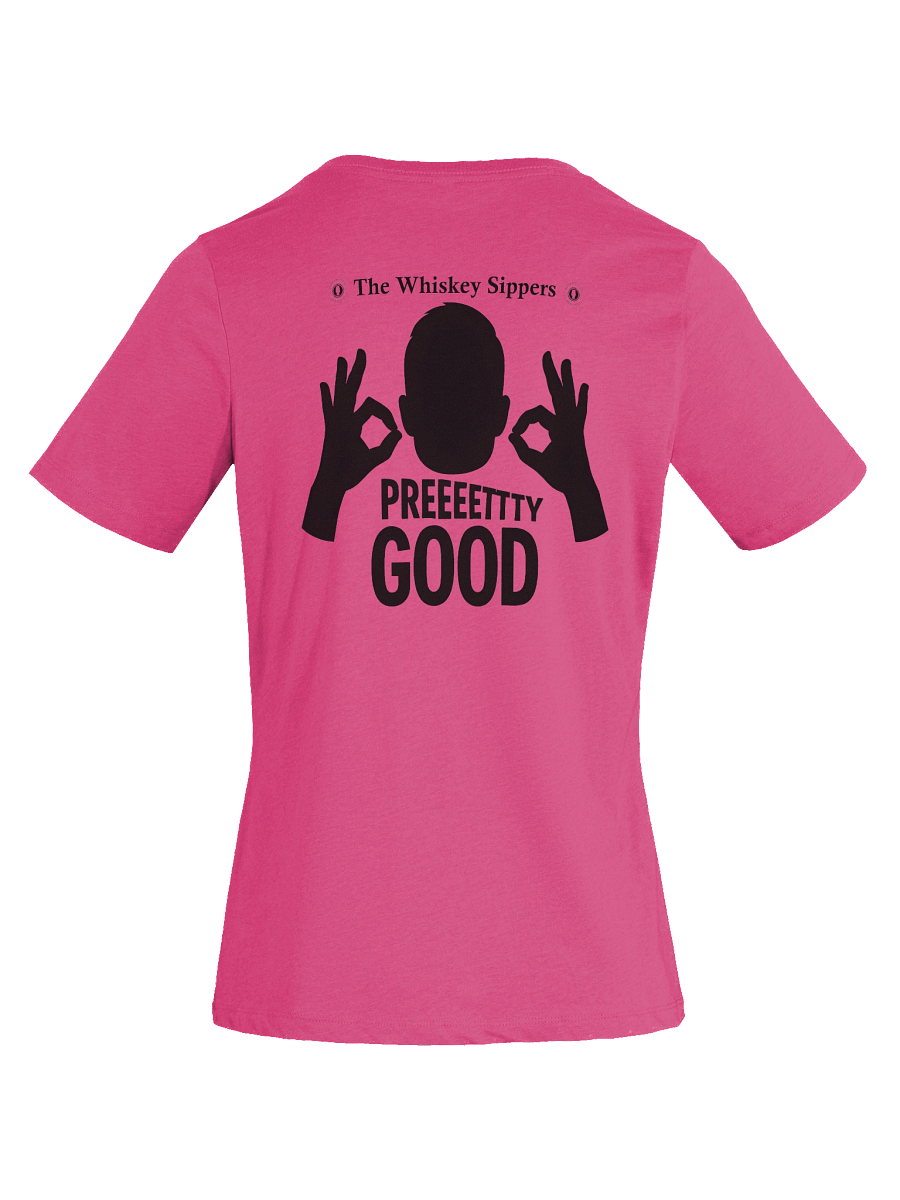 PREEETTY GOOD Back Logo Women's V-Neck T product image (31)