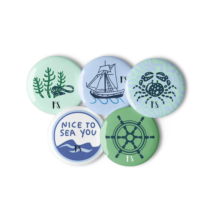 Pin Buttons Set (Ocean) product image (1)