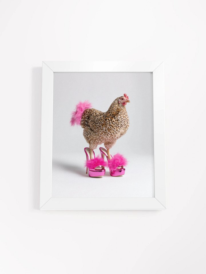 Glam Chicken - Framed High-Quality Matte Poster product image (1)