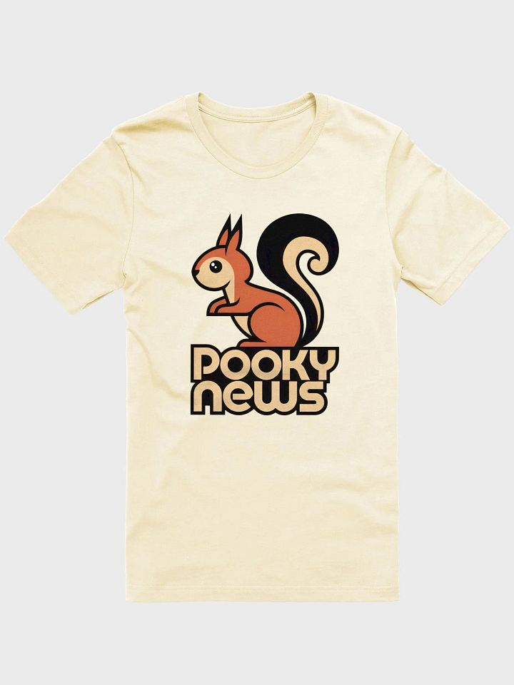 Super Soft and Flattering Tee: Pooky News: Neutrals, 50s product image (1)