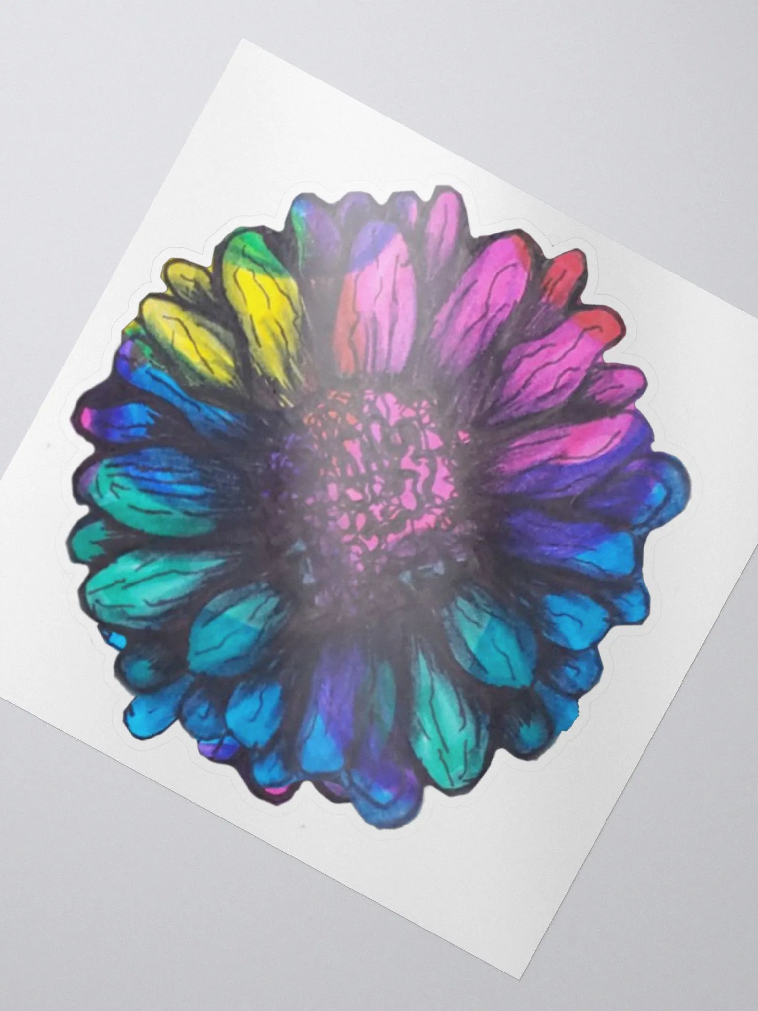 Tie-dye Flower Sticker product image (2)