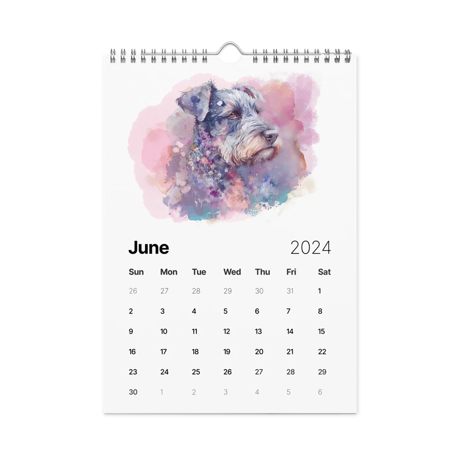 Watercolor Dogs 2024 Wall Calendar, 12 Months, Version 2 product image (9)