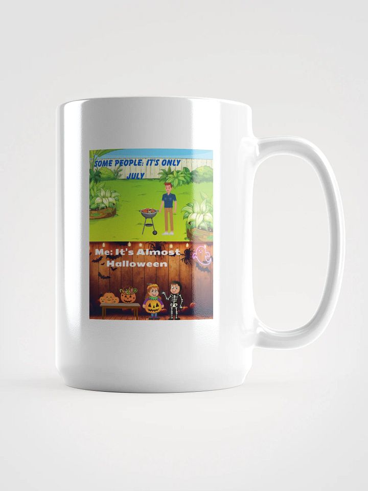 Summer vs Halloween Mug 15 oz product image (1)