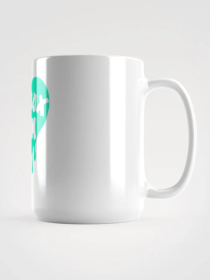 HOT BOX FAM TRANSPARENT SEAFOAM GREEN LOGO COFFEE MUG product image (1)