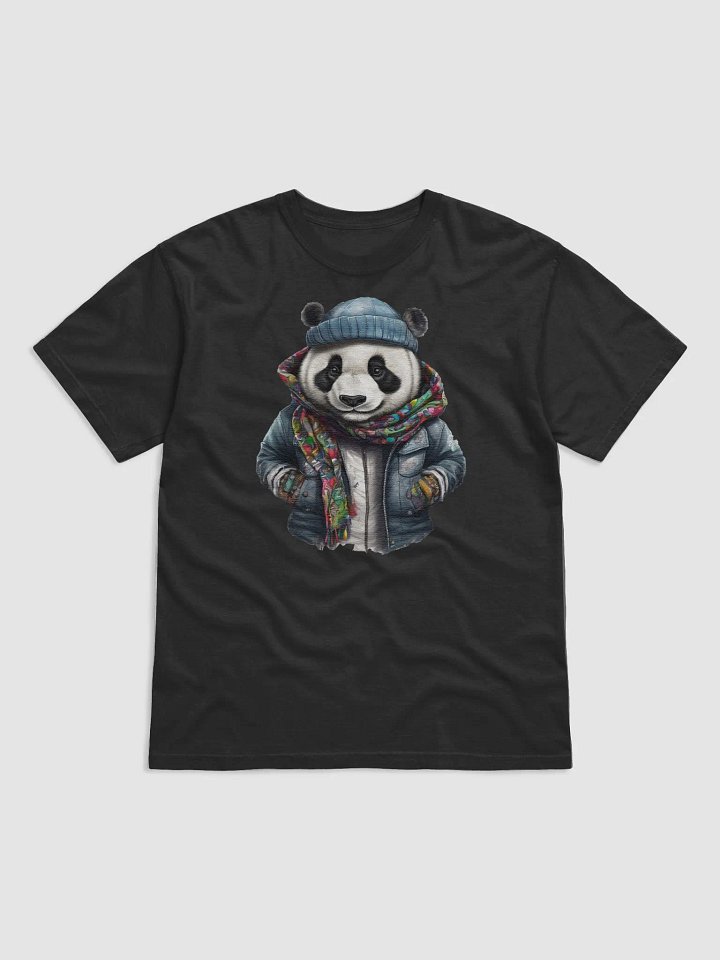 Panda wearing a jackets hat and a scarf product image (1)