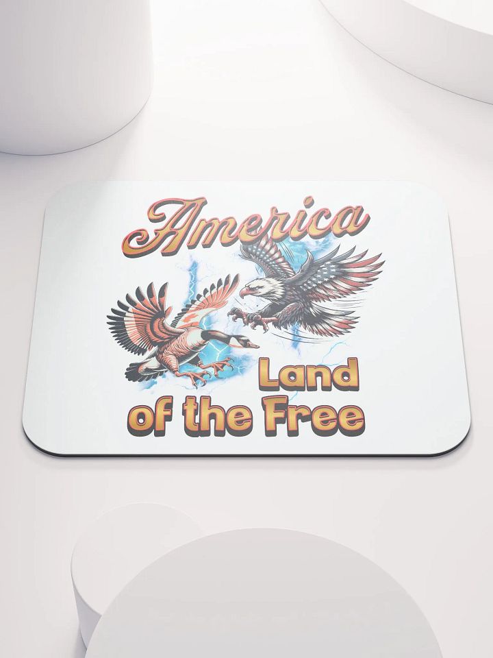 America Land Of The Free Patriotic Confrontation Mouse Pad product image (2)