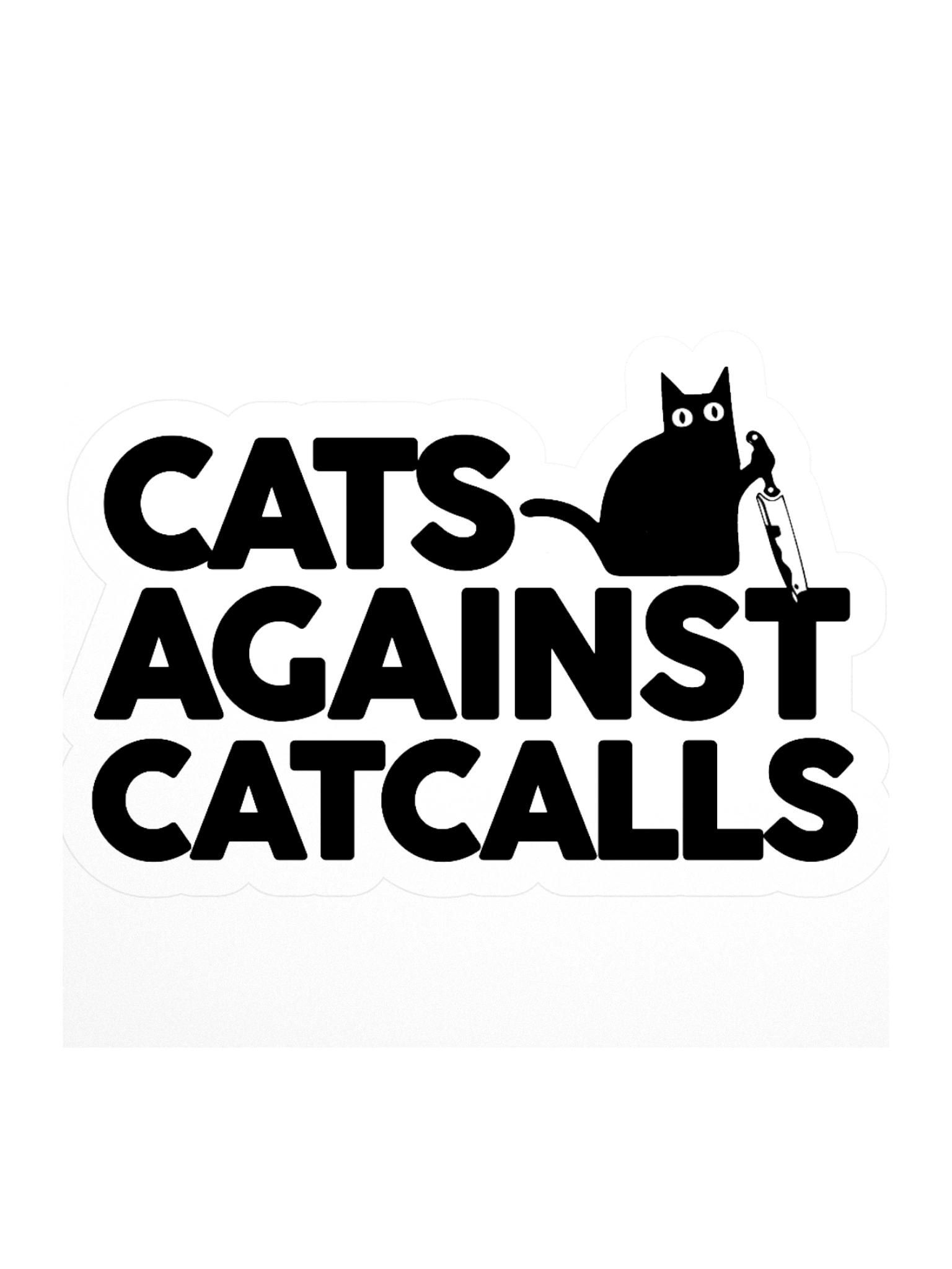 Cats Against Catcalls - Sticker product image (1)
