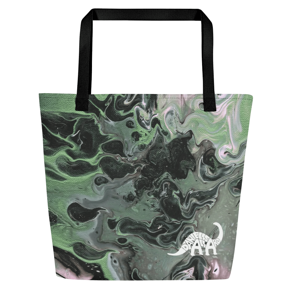 Metallic Green Fluid Acrylic Tote Bag product image (1)
