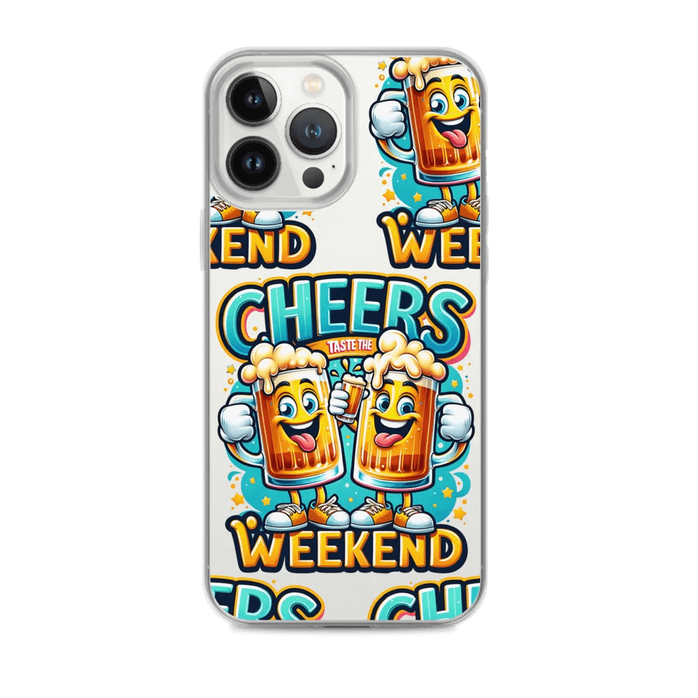 Cheers Taste the Weekend Phone Case – Beer Glass Design – Fun and Protective Phone Cover product image (1)