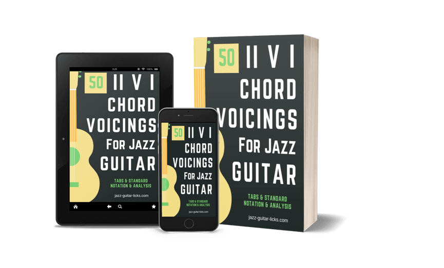 Major 2-5-1 Chord Voicings For Jazz Guitar - 50 Exercises - PDF Method with Audio product image (3)