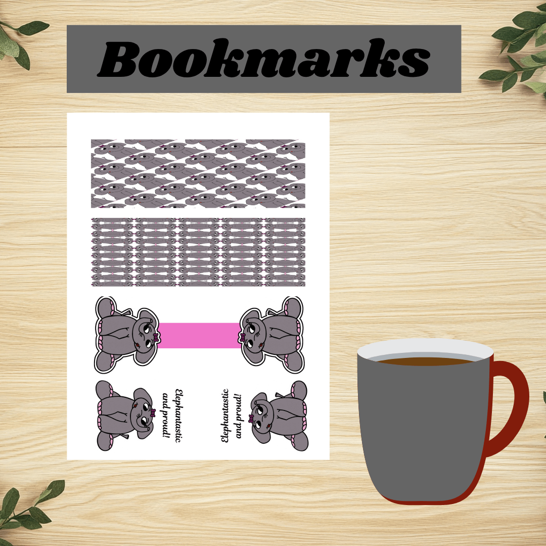 🐘 Cute Cartoon Elephant Printable Stationery Set – Stay Organized with a Touch of Whimsy! product image (2)