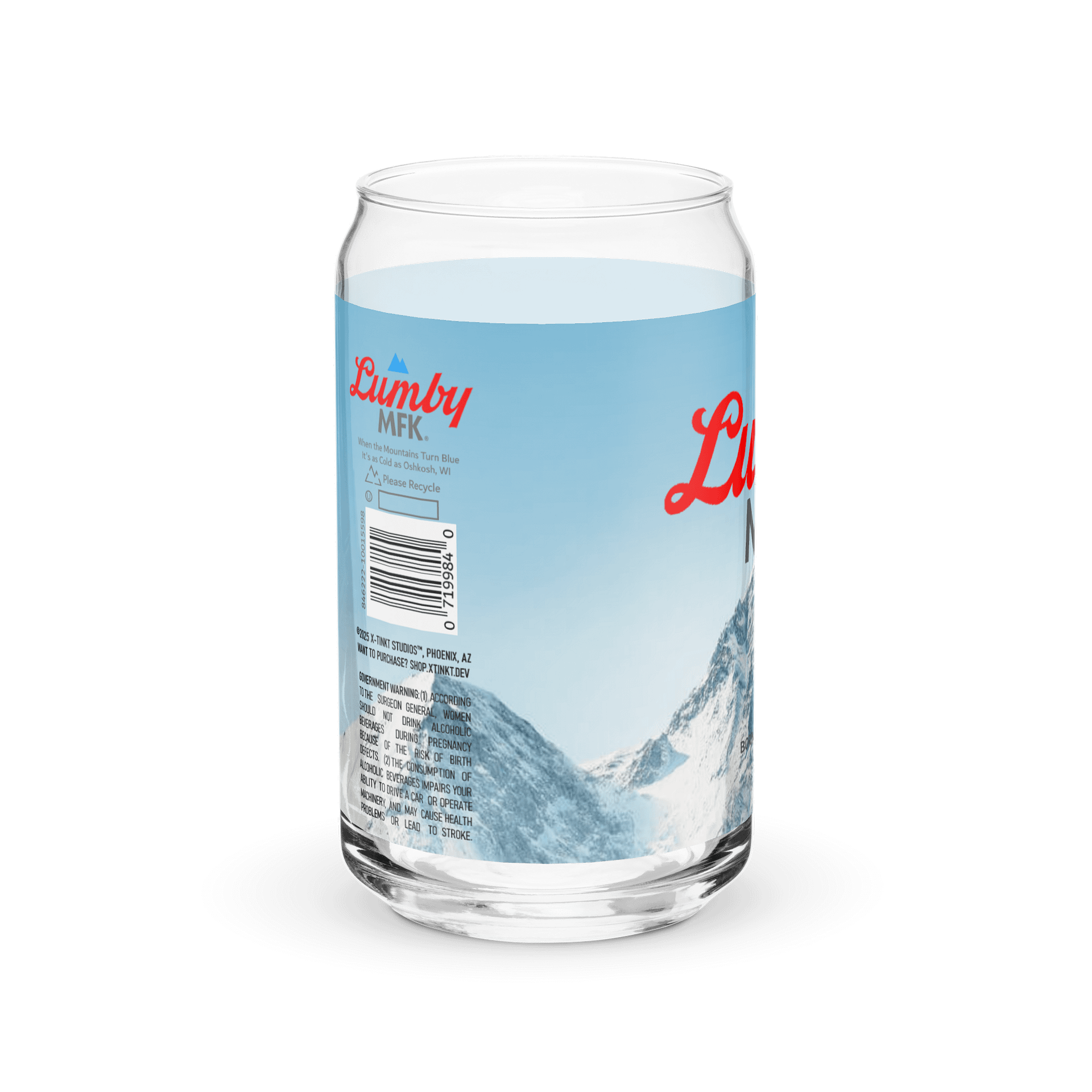 MADE FROM KINGS - LUMBY COORS LIGHT CAN-SHAPED GLASS CUP product image (8)