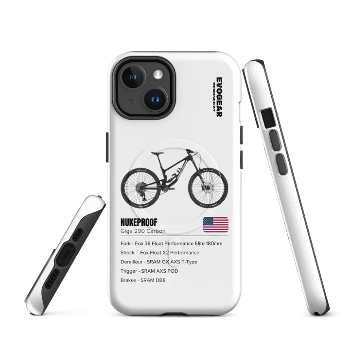White Nukeproof Giga 290 Carbon iPhone MagSafe Case 2.0 product image (1)