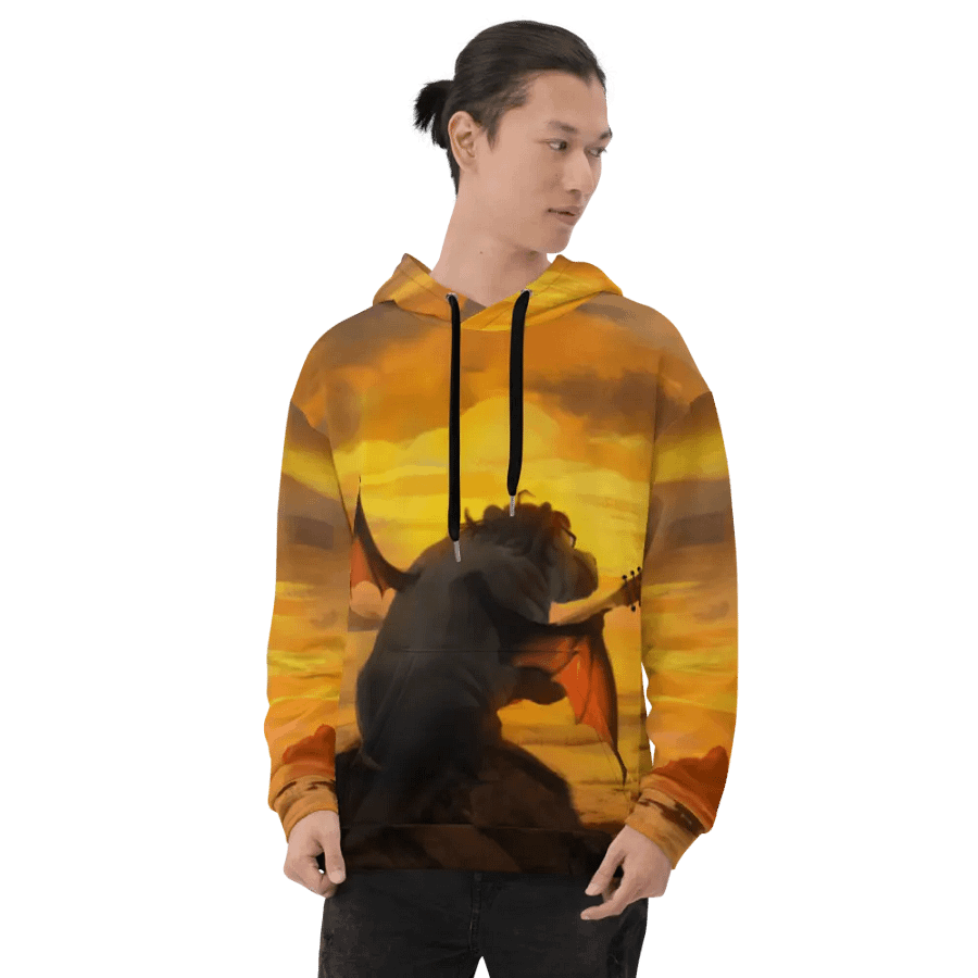 Orange Hippo Fullprint Hoodie product image (8)
