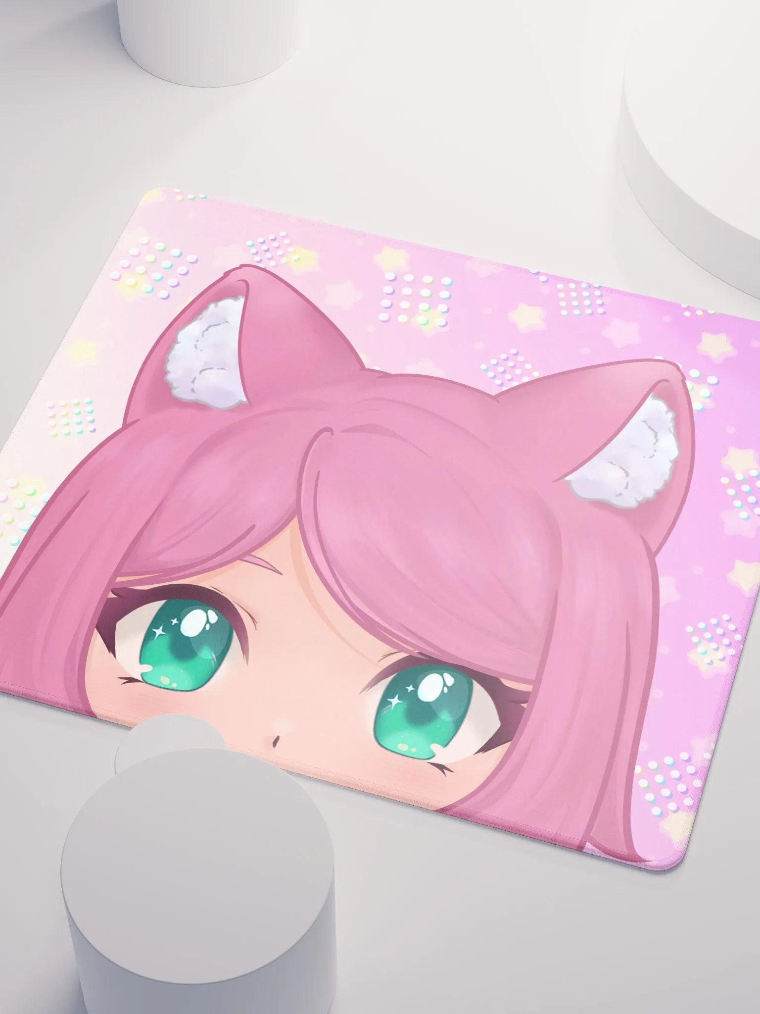 Peeking Megu Mouse Mat product image (3)
