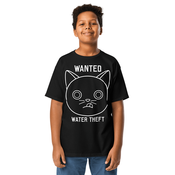 Wanted (Water Theft) - Unisex Youth Heavyweight T-shirt product image (1)