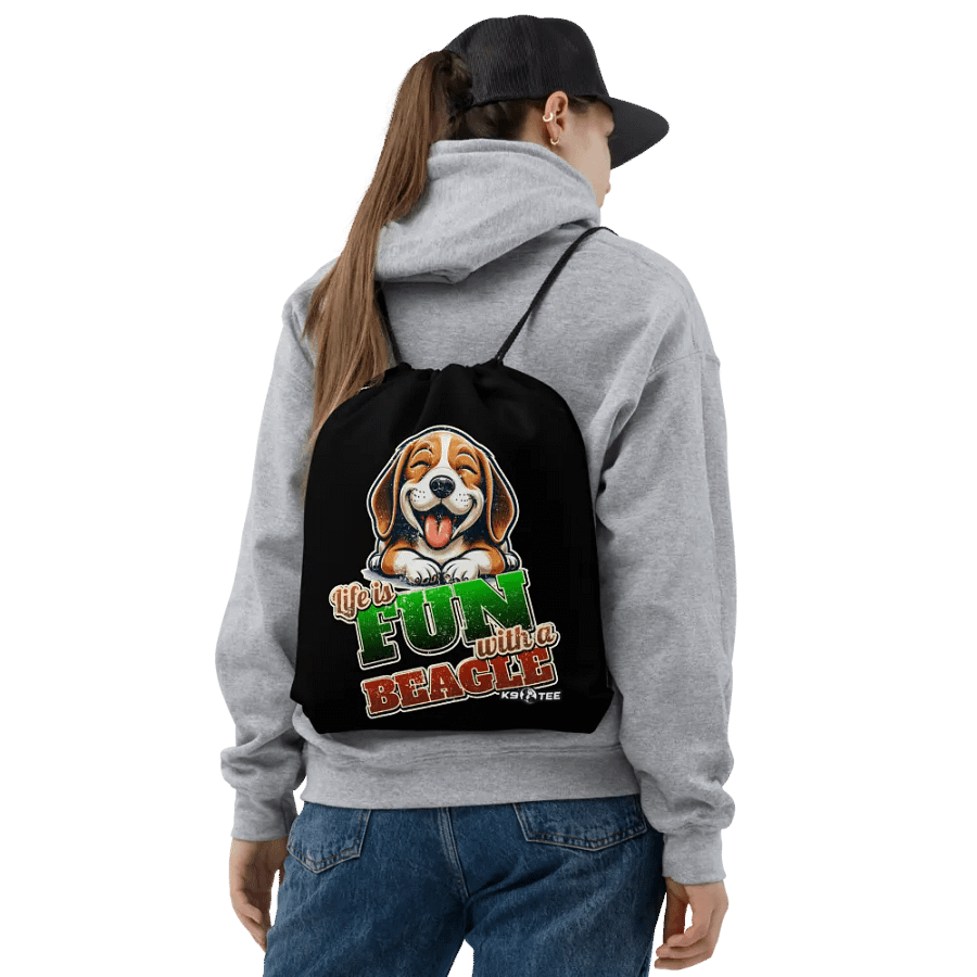 Beagle Bliss Drawstring Bag product image (2)
