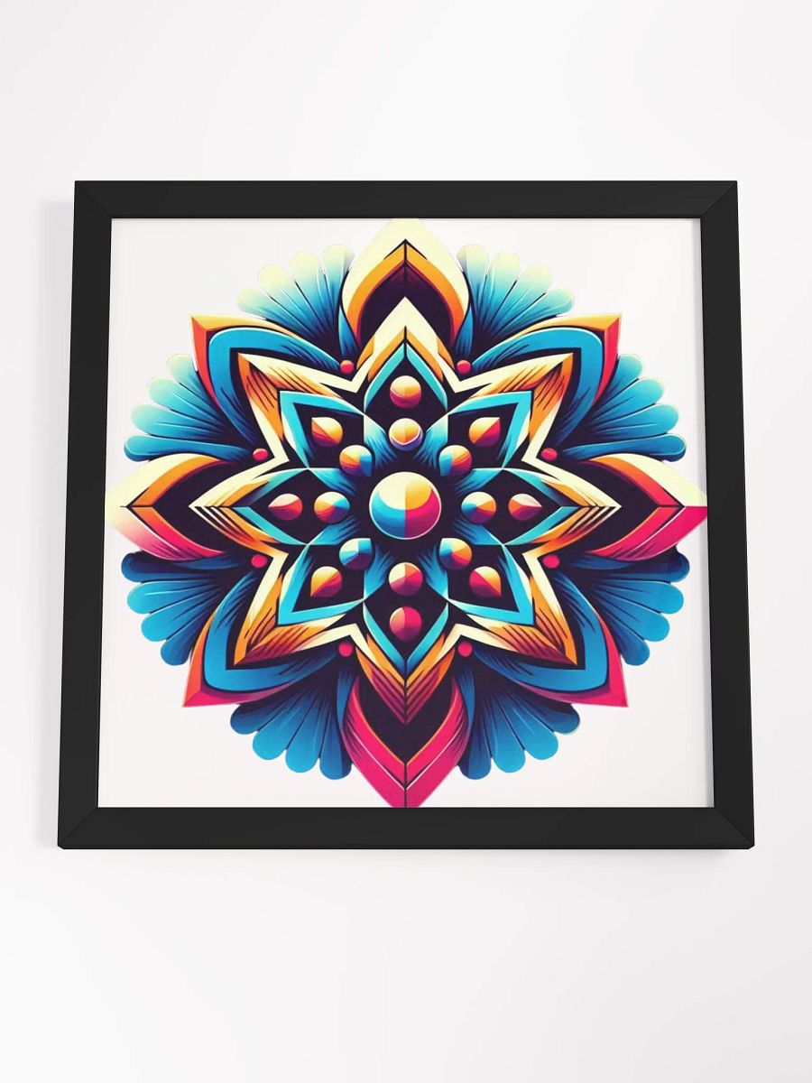 Vibrant Mandala Symmetry Poster product image (4)