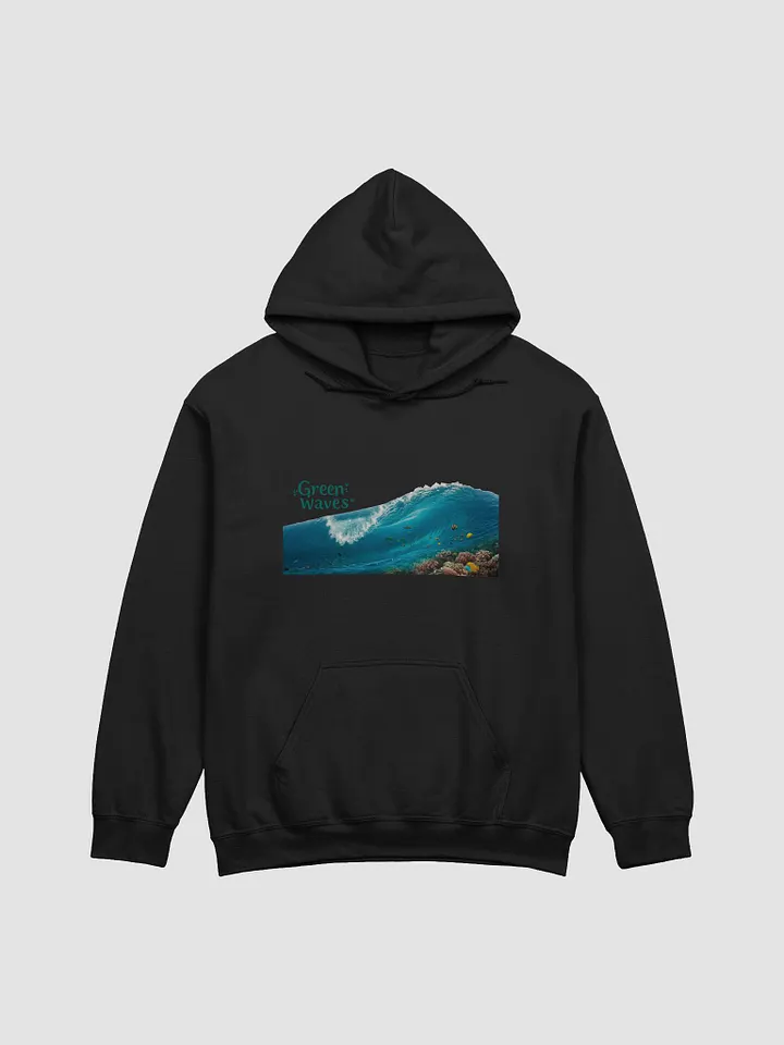 Ocean's Embrace Hoodie - Green Waves product image (4)