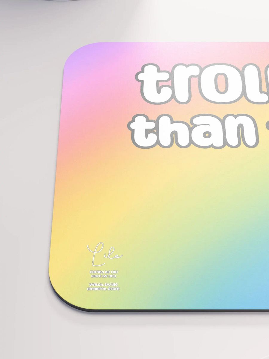Trollier Than Thou Medium Mouse Mat - rainbow product image (6)