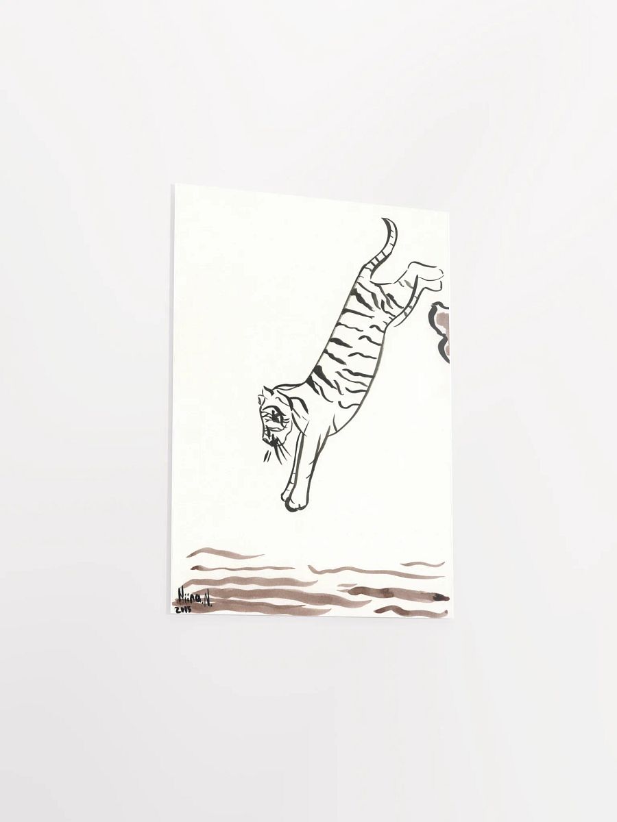 Jumping Tiger Art Print product image (8)