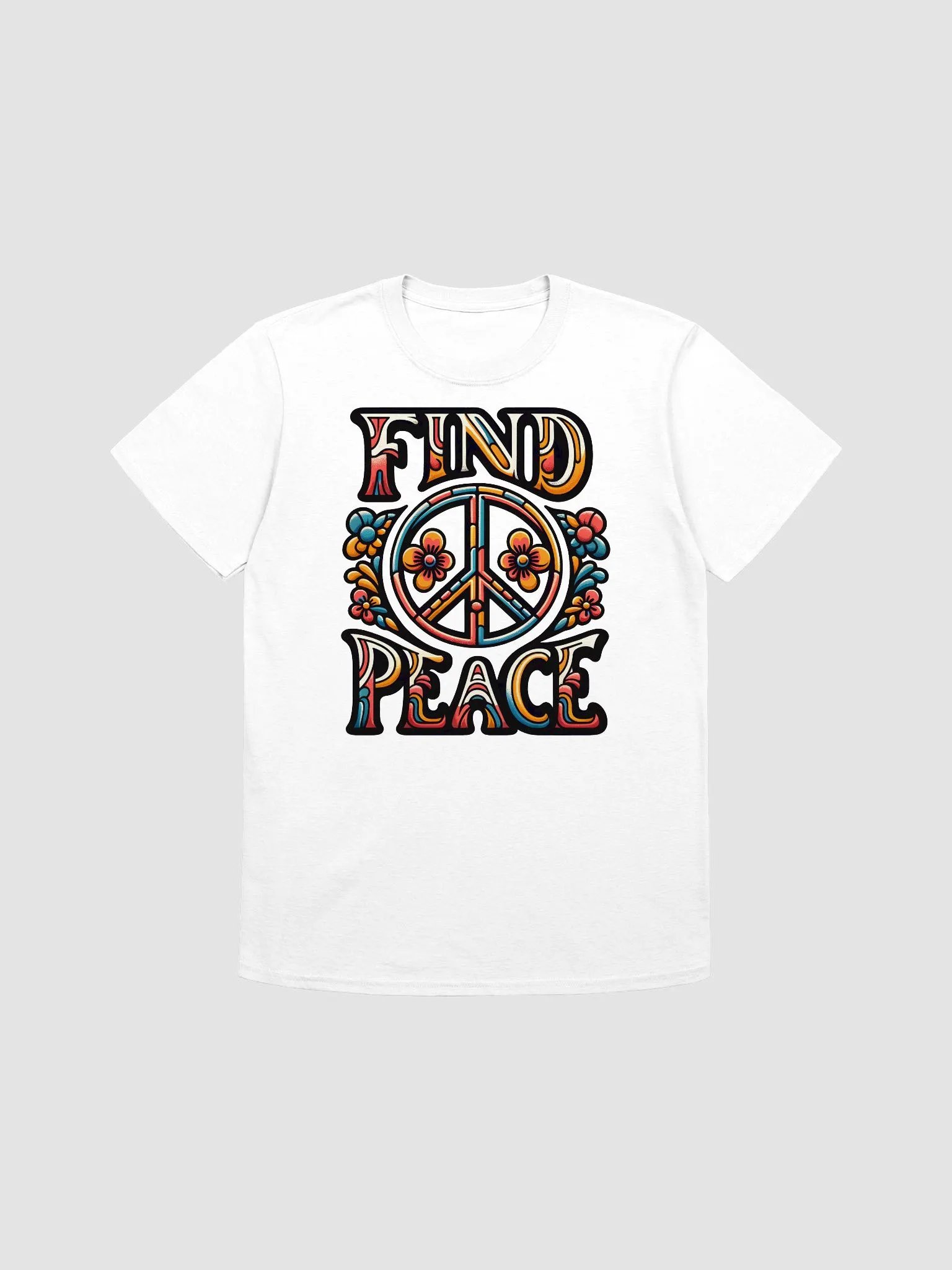 Floral Peace Sign Unisex T-Shirt product image (1)