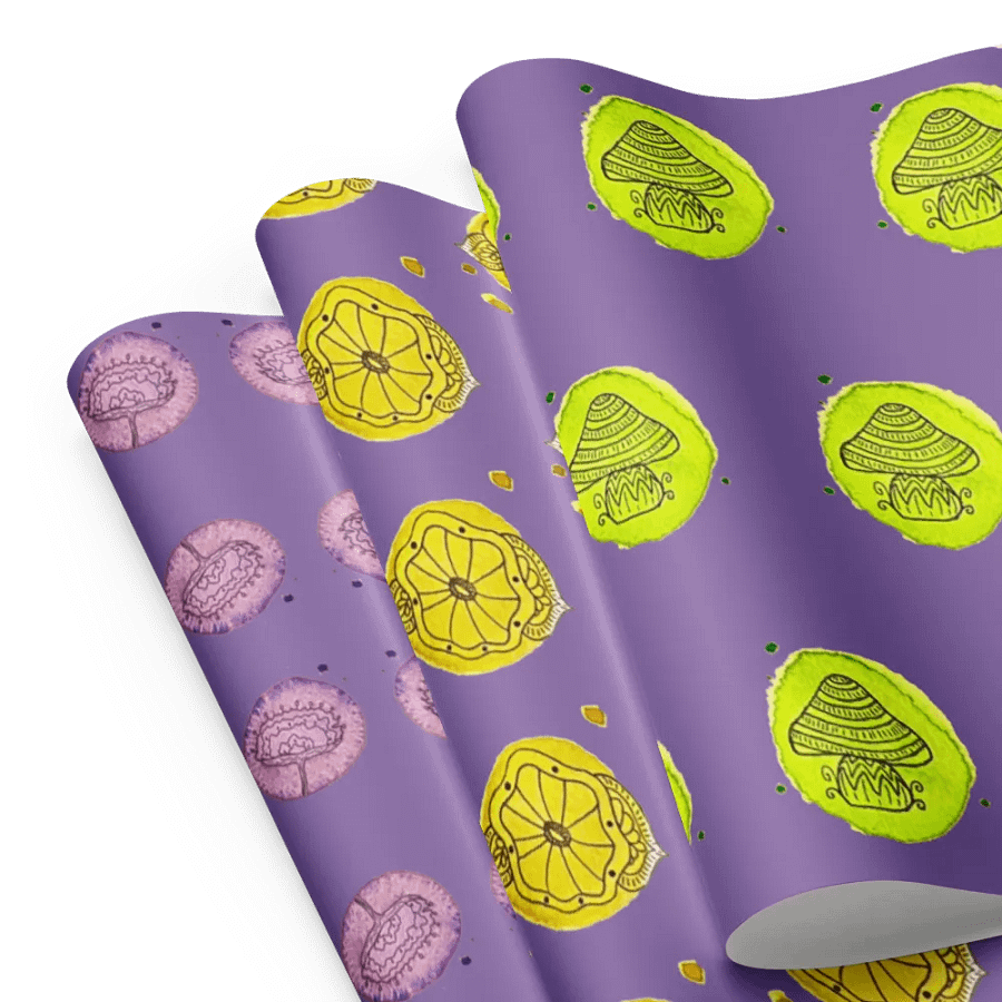 Flower Polka Dots Wrapping: Set of 3 Sheets product image (8)