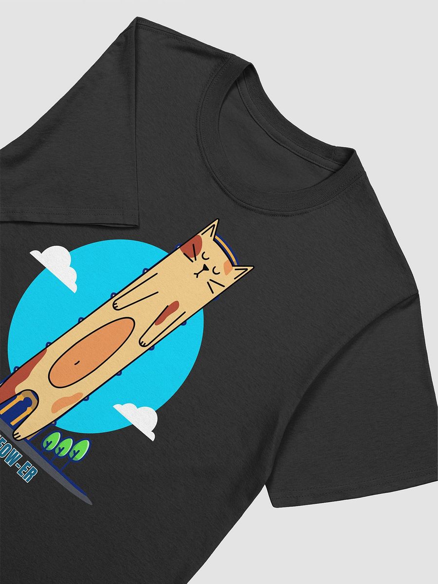 Pisa Meow-er Cartoon Cat T-Shirt product image (18)