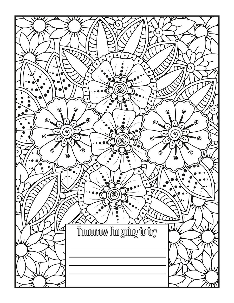 Color Me Grateful All in One Coloring Book & Gratitude/Affirmation Journal for Adults and Kids Ages 8+ product image (4)