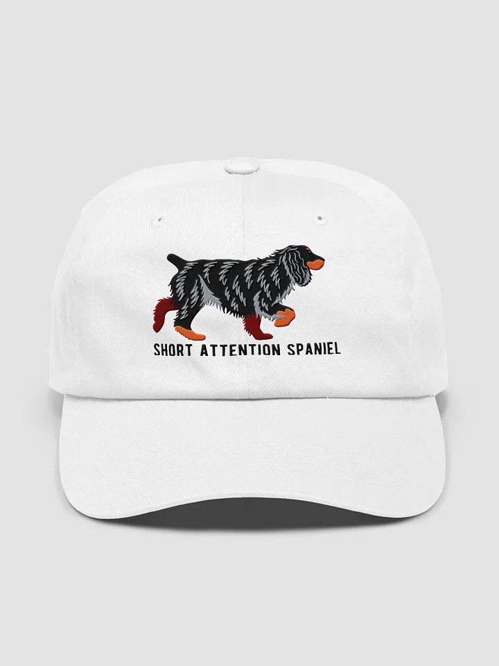 Short Attention Spaniel Classic Dad Hat(Embroidered) of a Cocker Spaniel(Black & Tan) product image (33)