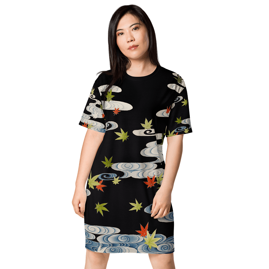 Maple Leaves. All-Over Print T-Shirt Dress product image (1)