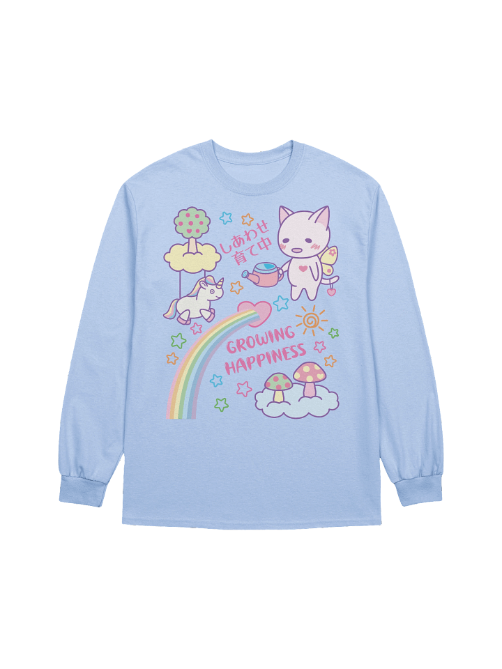 Happy Butterfly Kitty - Unisex Adult Long Sleeve T-shirt product image (1)