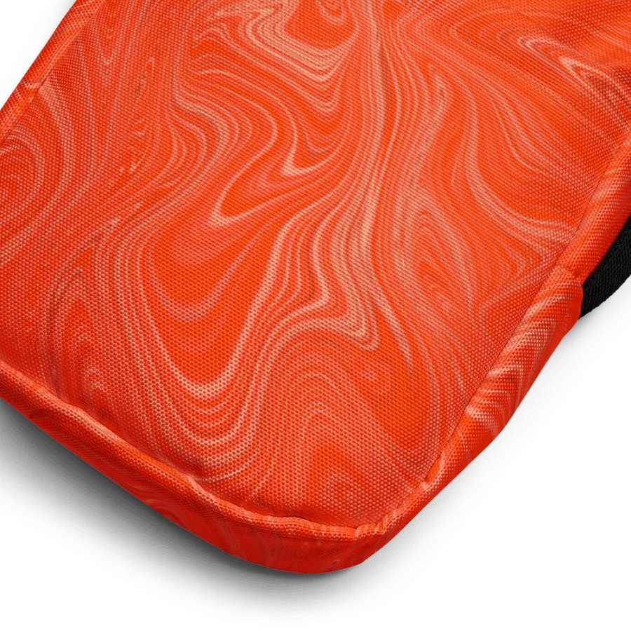 Utility Crossbody Bag - Orange Brown Fluid Swirls product image (8)