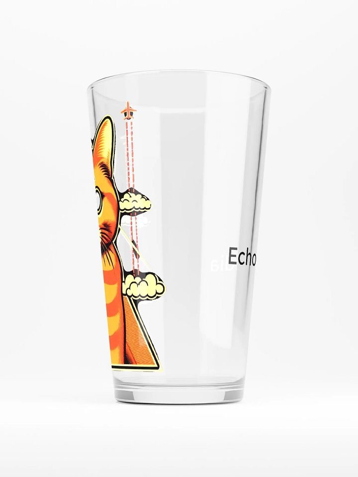Illuminati Chemtrails Cat Pint Glass product image (1)