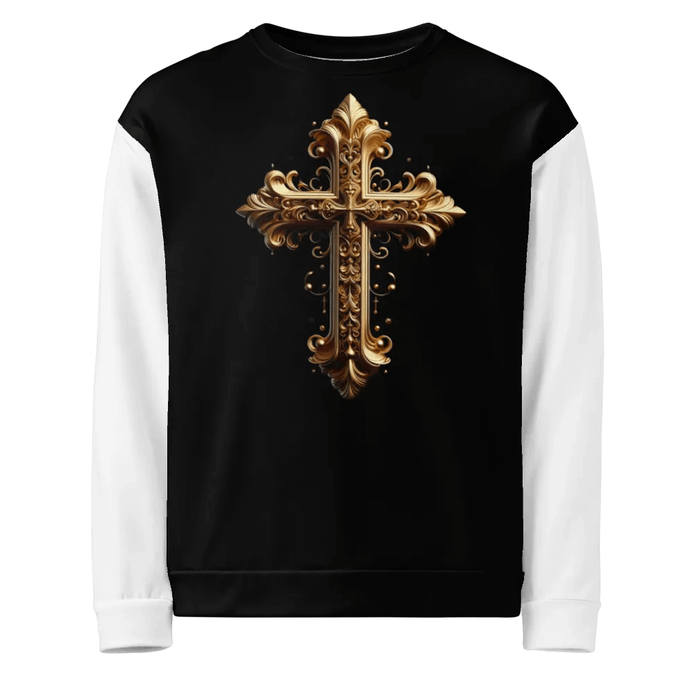 A Golden Angel and Cross - Unisex Sweatshirt #1 product image (1)