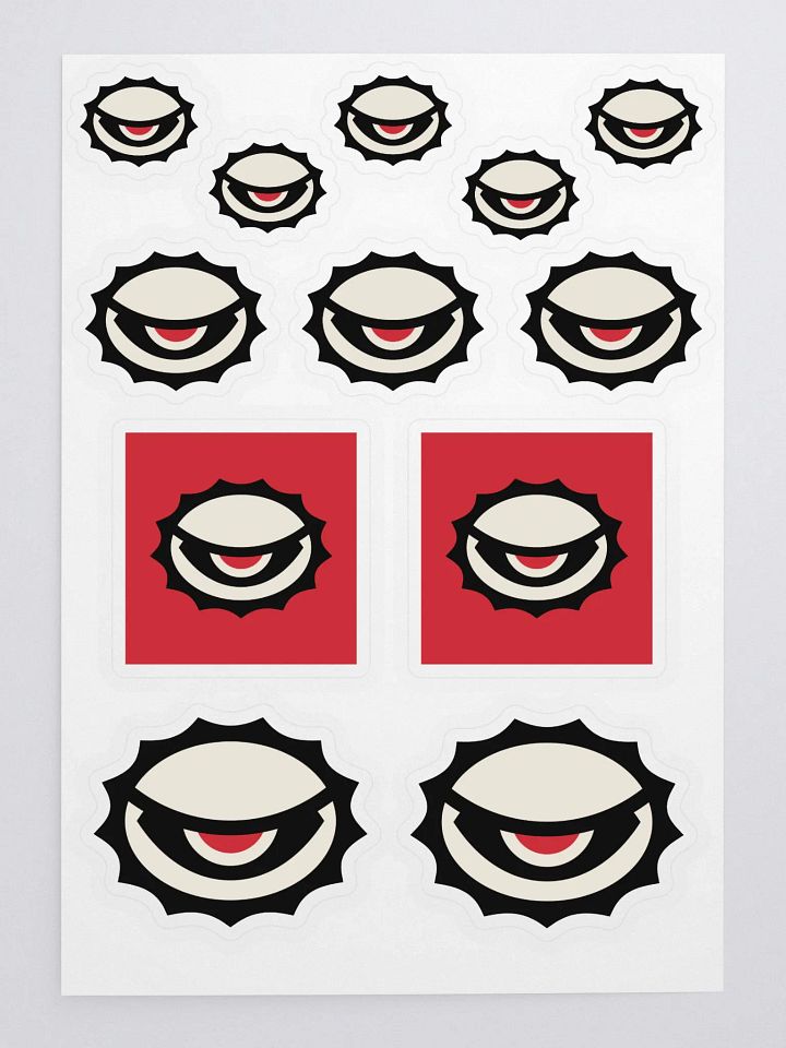 SCOWL STICKER SHEET product image (1)