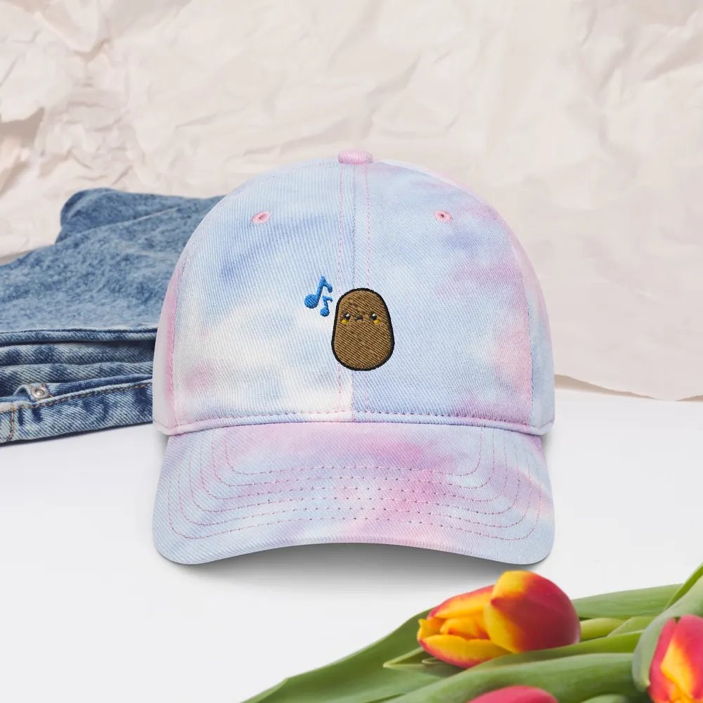Embroidered Singing Potato Tie-Dye Hat product image (38)