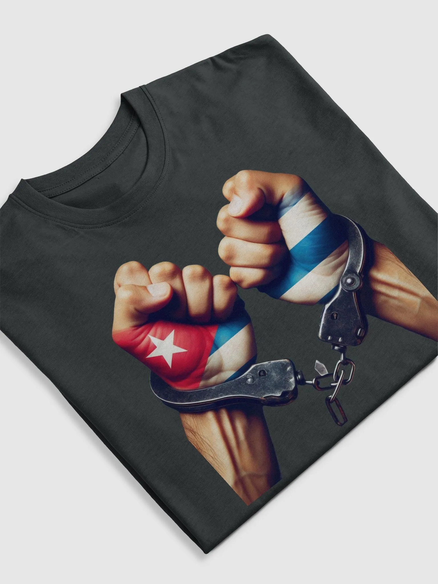 Freedom Fist Cuban Flag Men's Tee product image (5)