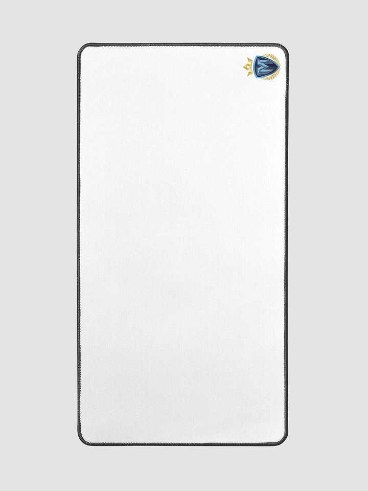 White Gaming Mouse Pad Full Colour Emblem product image (2)