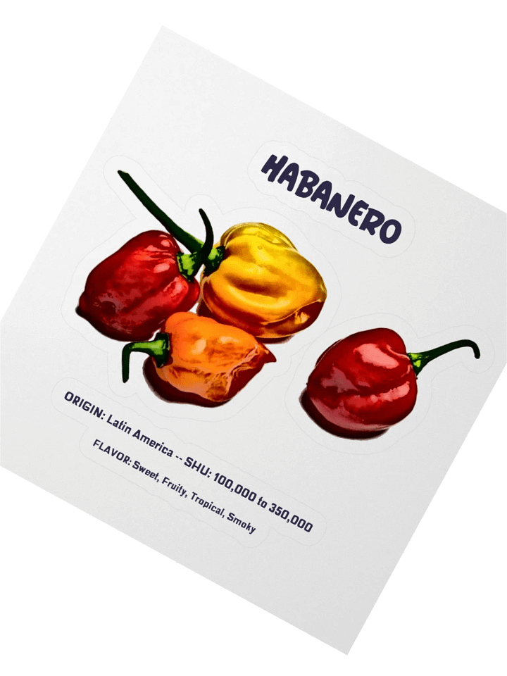 Habanero Heat Kiss Cut Sticker product image (2)