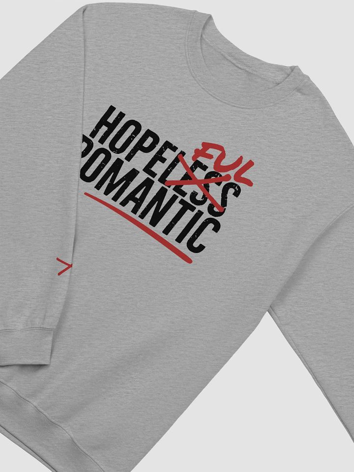 Hopeful Romantic Crewneck - Black and Red product image (2)