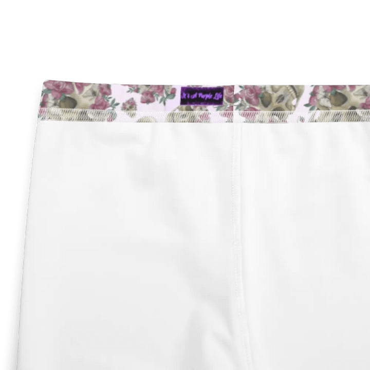 Smoky Lilac Skull & Rose Youth Leggings product image (2)