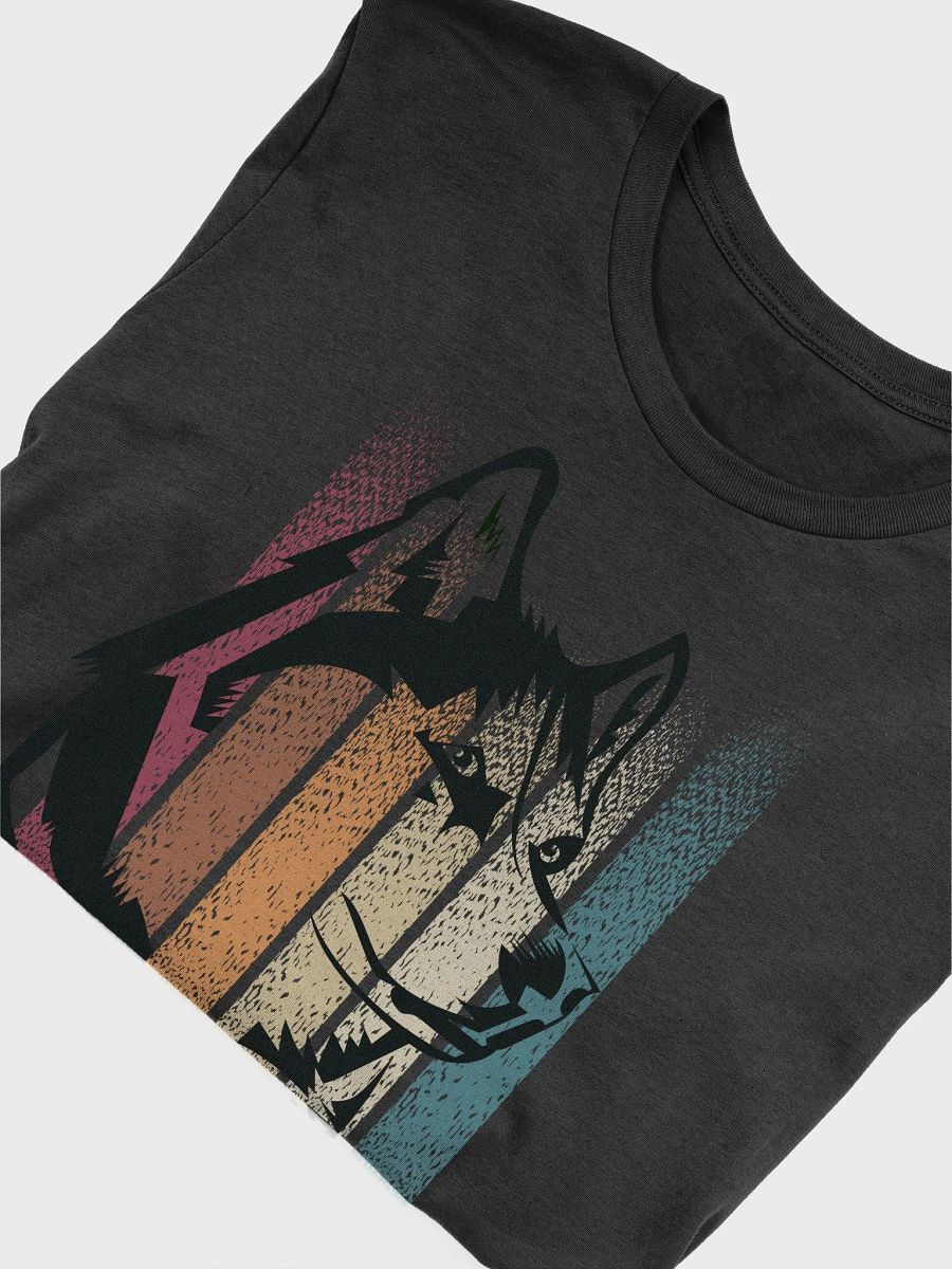 Siberian Husky Gradation Color Regular Fit T-shirt product image (8)