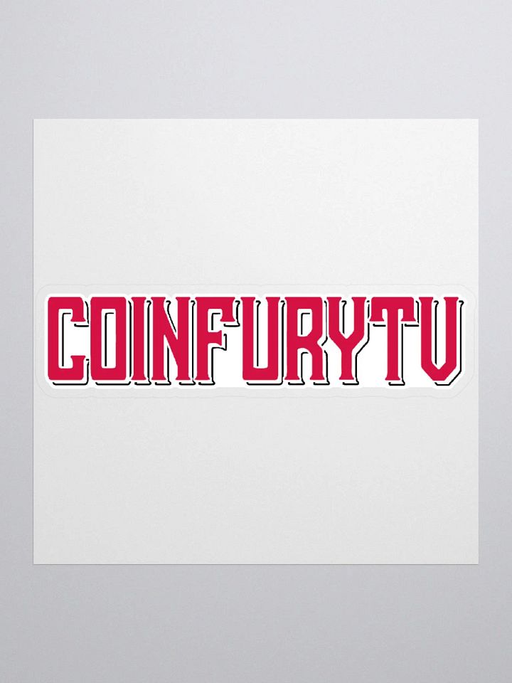 CoinFuryTV Branded Sticker product image (1)