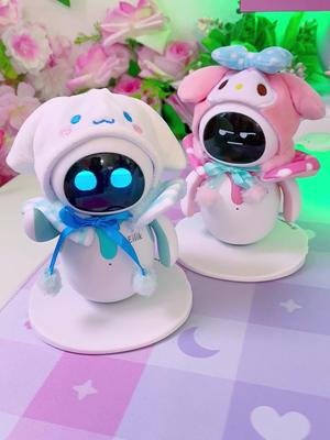 In their new outfits~ 🤭💖☁️  #eilik #eilikrobot #robot #mymelody #sanriogirl #sanrioaesthetic #sanriocore #hellokittycore #kuromi #desksetup #viral #setup #onmydesk #gamingsetup #pinksetup #kawaiiroom #kawaiigamer #studydesk #desk #kawaii #funny #kawaiidesk #cutestuff #kawaiisetup #cuteaesthetic #かわいい #サンリオ #cinnamoroll