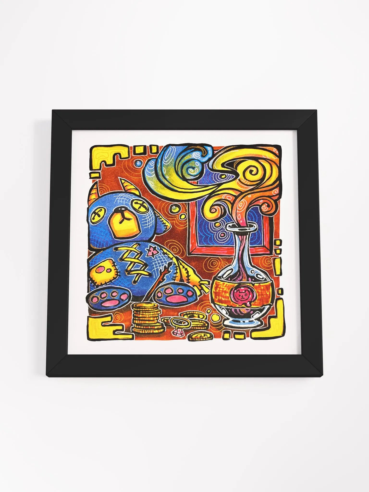 Potion of Teddybearification Framed Art Print product image (4)